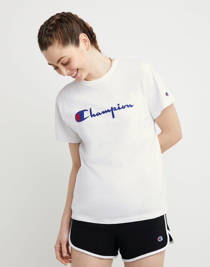 Camiseta Champion Mujer - Heritage ( Blancas ) 0176835-MI